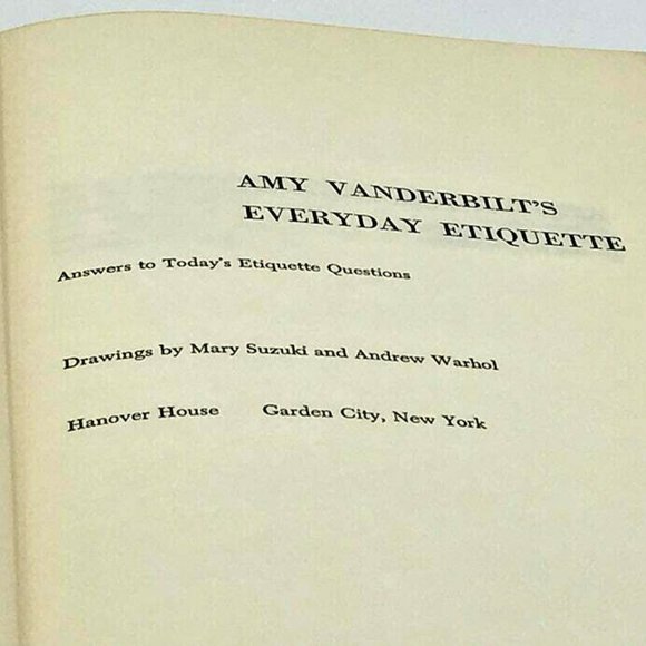 Amy Vanderbilt's Everyday Etiquette Book 1956 H/C - Picture 4 of 5